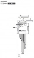 Bosch 1 600 A01 6L9 --- Hexagon-Socket Key Spare Parts